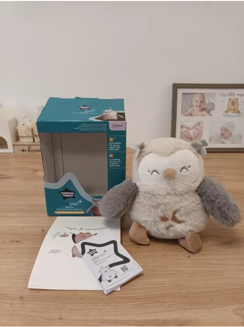 Tommee Tippee OllieOwl Deluxe alvást segítő plüss bagoly, OUTLET termék