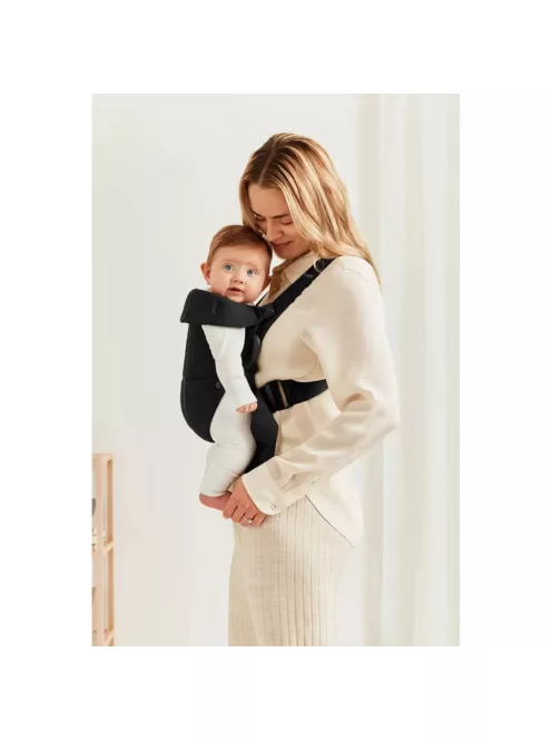 BabyBjörn babahordozó Mini, Comfy cotton-Black. OUTLET termék