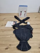 BabyBjörn babahordozó Mini, Comfy cotton-Black. OUTLET termék