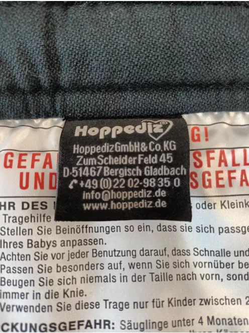 Hoppediz Hop-Tye babahordozó, OUTLET termék