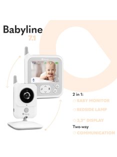   Lionelo Babyline 7.1 kétirányú kamerás bébiőr, OUTLET termék