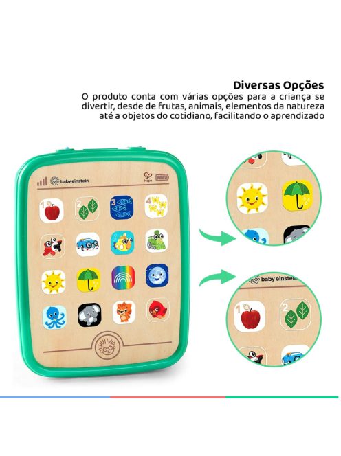 Baby Einstein Hape Magic Touch Tablet fából. OUTLET termék