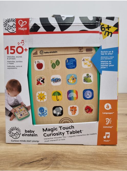 Baby Einstein Hape Magic Touch Tablet fából. OUTLET termék