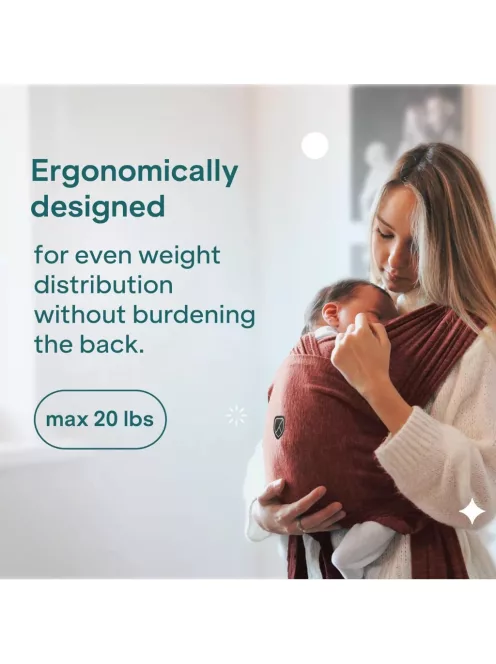 Koala Babycare babahordozó, max 9 kg-bordó, OUTLET termék