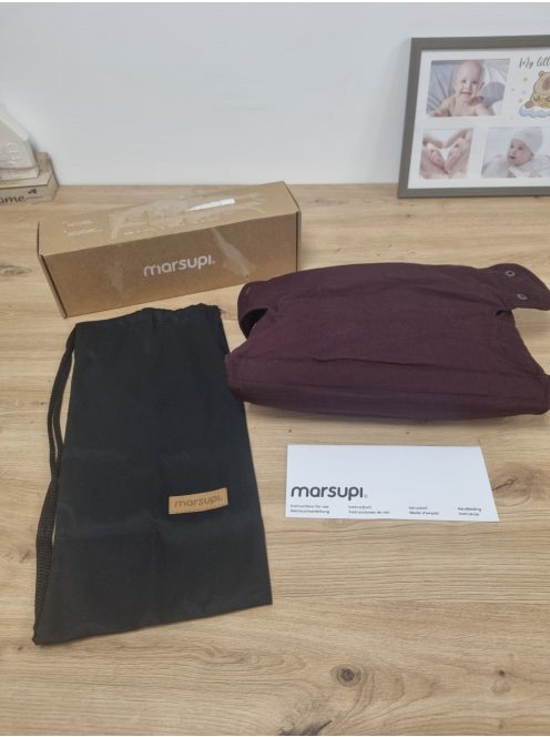  Marsupi Classic 2.0 hordozó - bordó (S/M), OUTLET termék