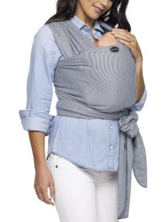 Moby babahordozó kendő-Denim Stripes, OUTLET termék