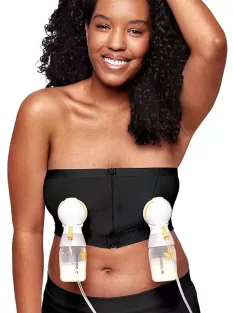   Medela melltartó Hands-Free mellszívóhoz XL méret- fekete OUTLET termék