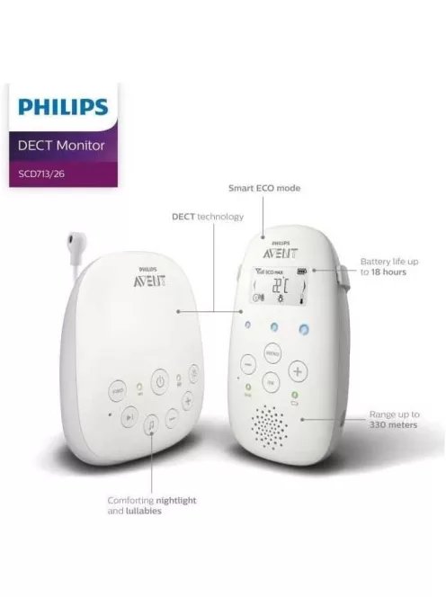 Philips Avent SCD713 DECT bébiőr, OUTLET termék