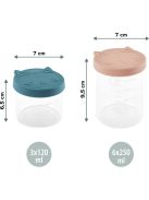 Babymoov Isy üveg tárolóedények tetővel-9 db OUTLET termék