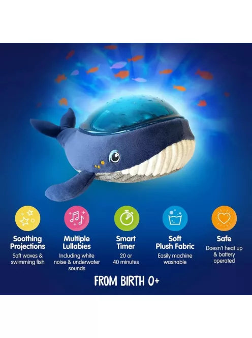 Pabobo Angelcare Aqua Dream Bálna projektor és éjjeli fény, OUTLET termék