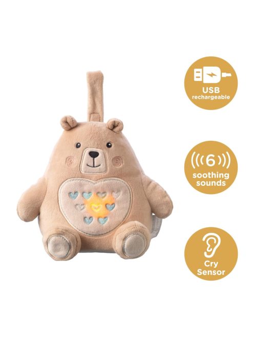 TOMMEE TIPPEE Bennie Medve alvássegítő sírásszenzorral- OUTLET termék