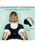 Koala Babycare babahordozó, max 9 kg-fekete, OUTLET termék
