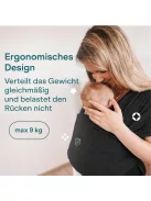 Koala Babycare babahordozó, max 9 kg-fekete, OUTLET termék