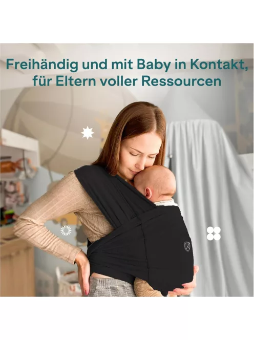 Koala Babycare babahordozó, max 9 kg-fekete, OUTLET termék