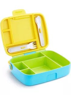   Munchkin Bento Box ebéddoboz evőeszközökkel.OUTLET termék
