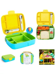   Munchkin Bento Box ebéddoboz evőeszközökkel.OUTLET termék