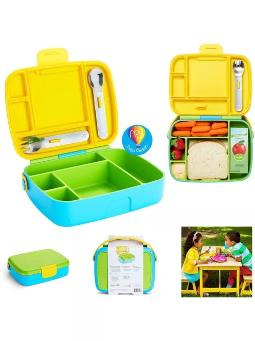 Munchkin Bento Box ebéddoboz evőeszközökkel.OUTLET termék
