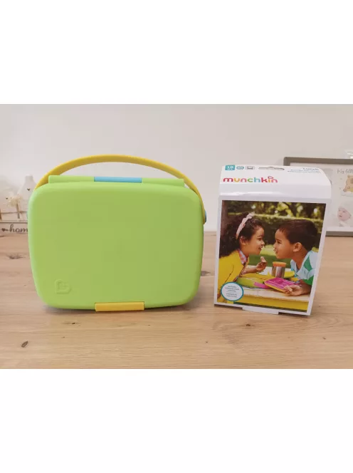 Munchkin Bento Box ebéddoboz evőeszközökkel.OUTLET termék