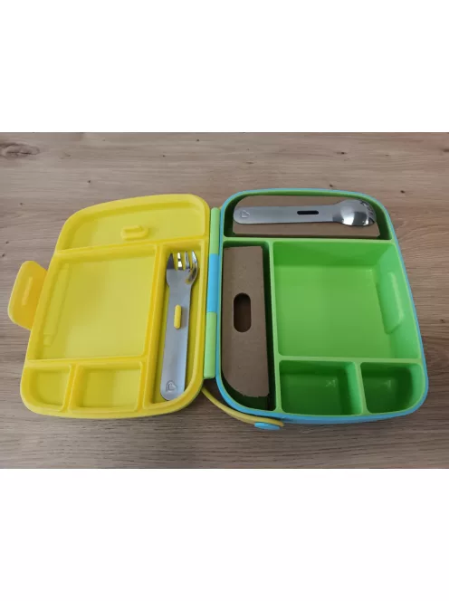 Munchkin Bento Box ebéddoboz evőeszközökkel.OUTLET termék