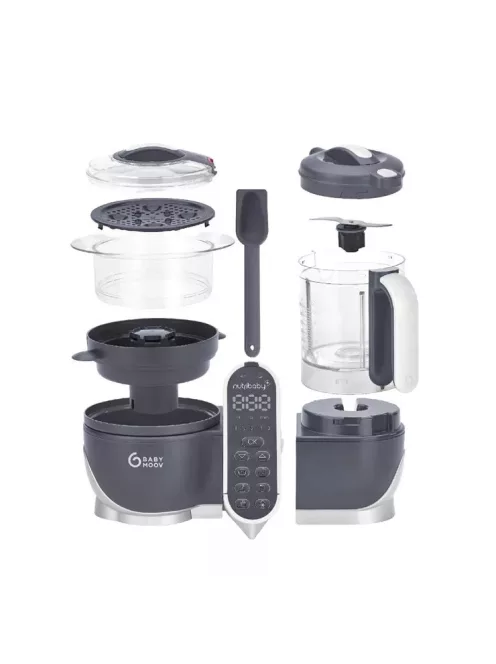 Babymoov Nutribaby Plus turmix és páróló bébiétel-készítő - szürke, OUTLET termék