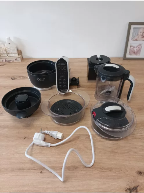 Babymoov Nutribaby Plus turmix és páróló bébiétel-készítő - szürke, OUTLET termék