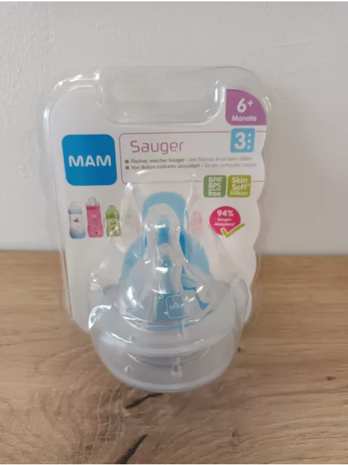 Mam 3-as méretű etetőcumi 6+hó 2db, OUTLET termék