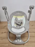 Ingenuity Hugs & Hoots bébihinta Swing and Go Portable Swing, összecsukható és hordozható bébihinta, 5 ringatási sebesség, születéstől 9 kg-ig OUTLET termék