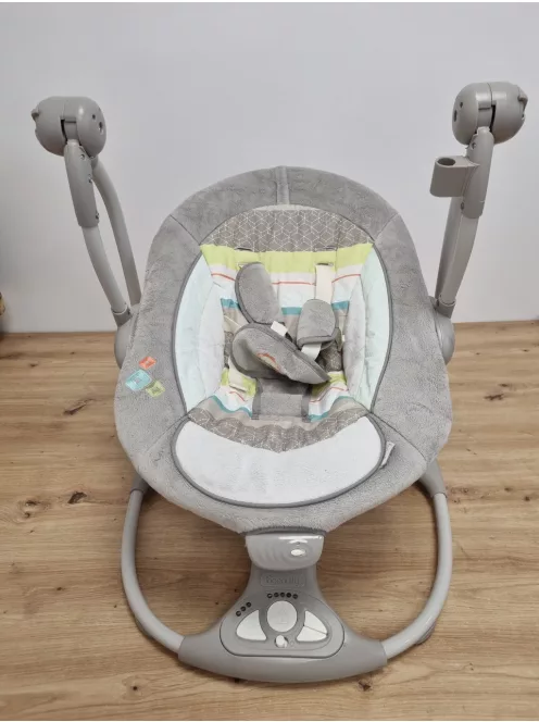 Ingenuity Hugs & Hoots bébihinta Swing and Go Portable Swing, összecsukható és hordozható bébihinta, 5 ringatási sebesség, születéstől 9 kg-ig OUTLET termék