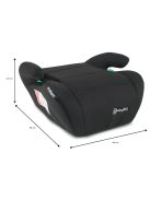BabyGO ülésmagasító az új I-Size  (125–150 cm), fekete OUTLET termék