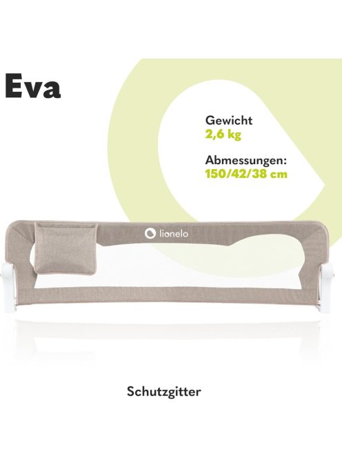 Lionelo Eva leesésgátló kiságyra, 150 cm-es. OUTLET termék