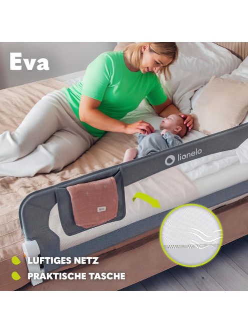 Lionelo Eva leesésgátló kiságyra, 150 cm-es. OUTLET termék