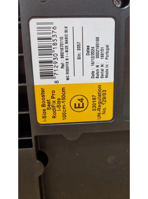 Maxi-Cosi Rodifix S i-Size G-Cell gyerekülés. Outlet termék.