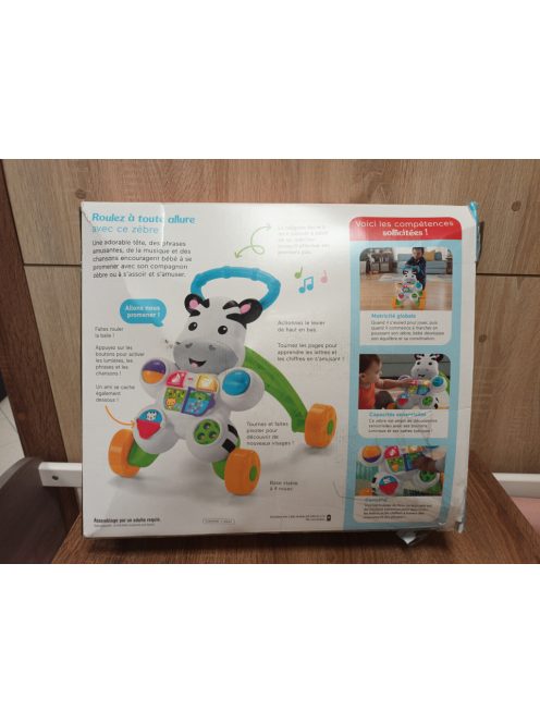 Fisher-Price My Zebra járássegítő FRANCIA nyelvű OUTLET termék