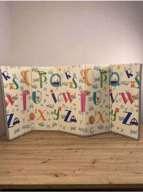 Játékszőnyeg, összehajtható, 2 oldalas, 200x180x1,5cm Outlet termék