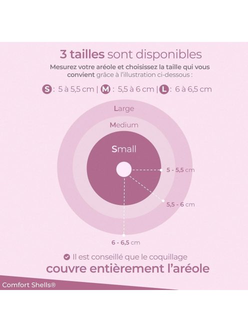 Comfort Shells természetes mosható betét (2db) és 2db kagyló mellbimbóvédő- S méret, OUTLET termék