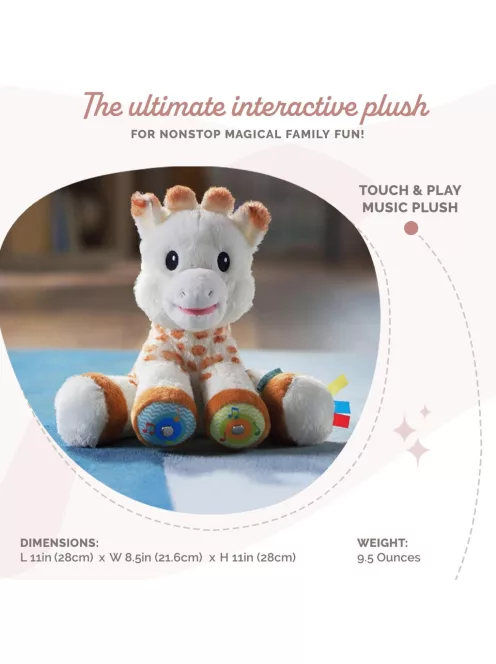 Sophie la Girafe Touch and Play zenélő plüss, OUTLET termék
