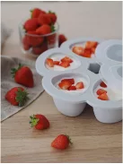 BÉABA Prémium minőségű szilikonos ételtartó XL 6x150ml, OUTLET termék