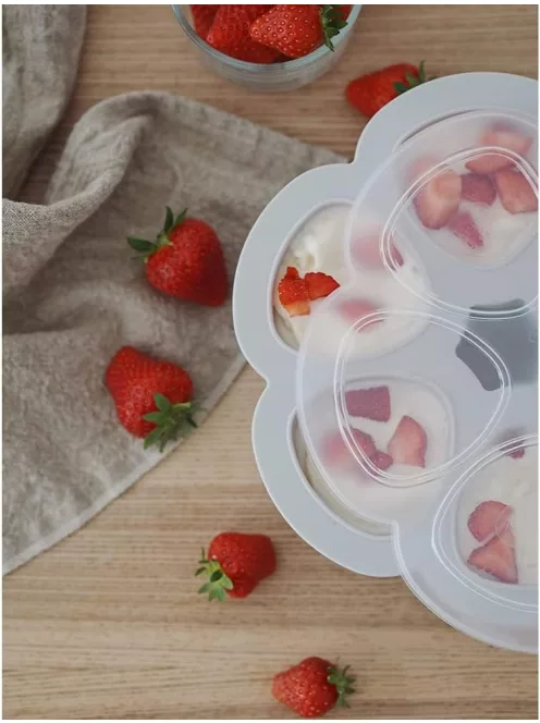BÉABA Prémium minőségű szilikonos ételtartó XL 6x150ml, OUTLET termék