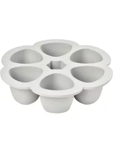   BÉABA Prémium minőségű szilikonos ételtartó - szürke, 6x150 ml, OUTLET termék