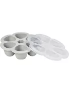BÉABA Prémium minőségű szilikonos ételtartó - szürke, 6x150 ml, OUTLET termék