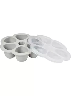   BÉABA Prémium minőségű szilikonos ételtartó - szürke, 6x150 ml, OUTLET termék