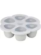 BÉABA Prémium minőségű szilikonos ételtartó - szürke, 6x150 ml, OUTLET termék
