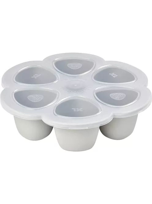 BÉABA Prémium minőségű szilikonos ételtartó - szürke, 6x150 ml, OUTLET termék