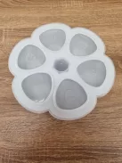 BÉABA Prémium minőségű szilikonos ételtartó - szürke, 6x150 ml, OUTLET termék