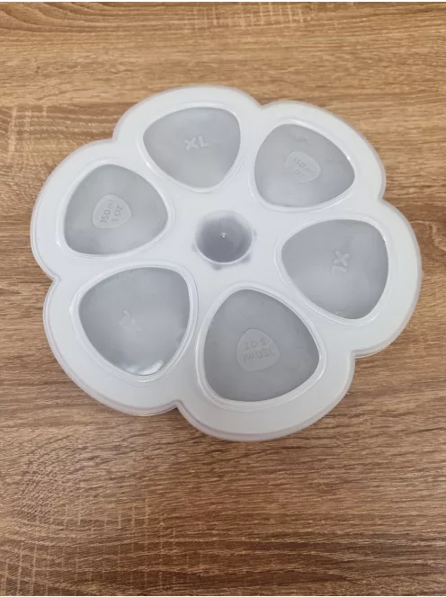 BÉABA Prémium minőségű szilikonos ételtartó - szürke, 6x150 ml, OUTLET termék