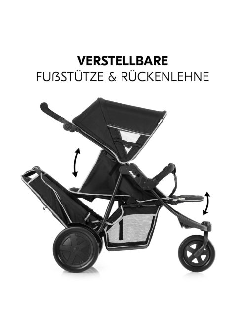 Hauck Freerider, születéstől, testvér babakocsi esővédővel - Outlet termék