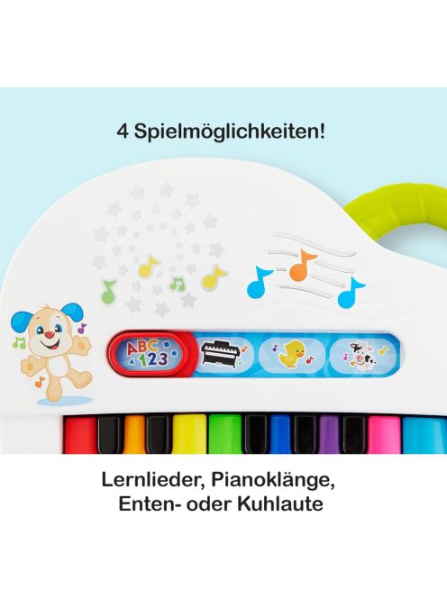 Fisher Price Laugh & Learn Piano, NÉMET nyelvű,  OUTLET termék