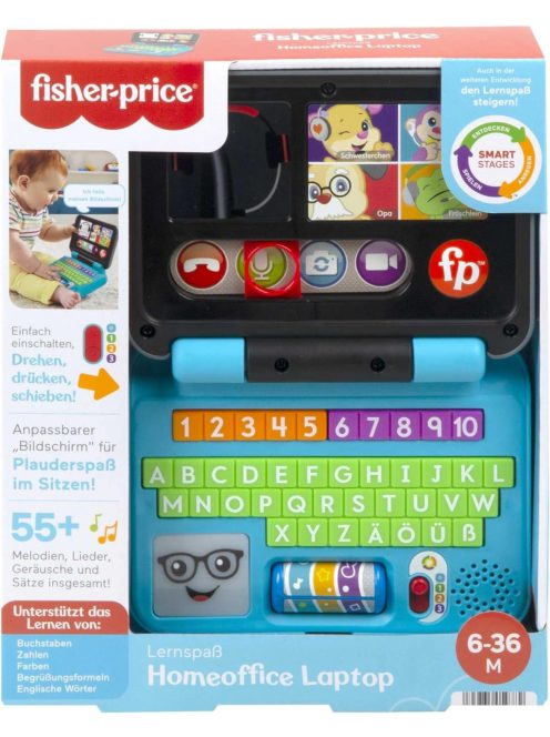 FISHER-PRICE Tanulós irodai laptop NÉMET nyelvű. OUTLET termék