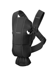   BabyBjörn babahordozó Mini, Comfy cotton-Black. OUTLET termék