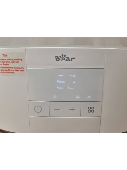 BEAR cumisüveg-sterilizáló szárító funkcióval. OUTLET termék